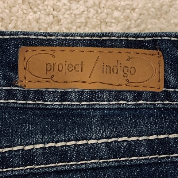 Project‎ Indigo Dark Wash Straight Cuffed Cropped Jeans 9 - Picture 10 of 16